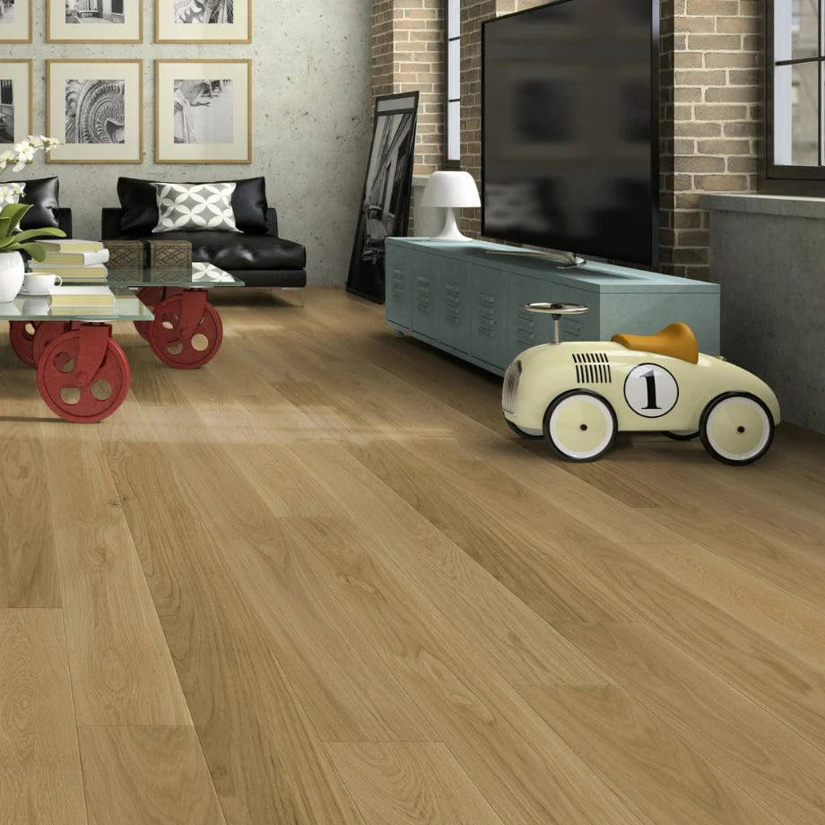 Eiche 15mm x 139mm x 1.473/1.973 m / Geschliffen Massivholzdiele Japandi Style EICHE - natural